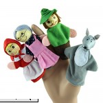 Leegor New 4PCS Set Little Red Riding Hood Christmas Animal Finger Puppet toy Educational Toys Storytelling Doll  B01MXL16JT
